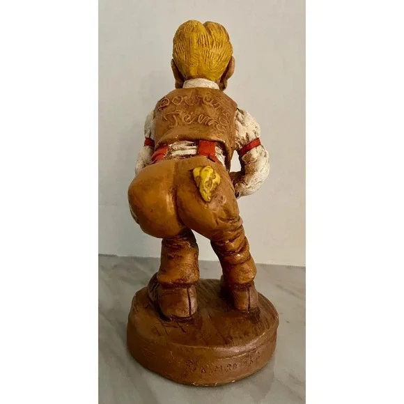 Vintage 1968 KIMRO Bowler Man Holding Bowling Ball Decor- Chalkware - Picture 3 of 7